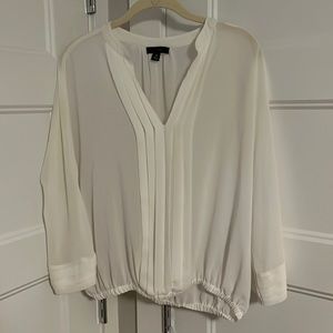 White sheer blouse by Willi Smith in size medium